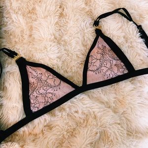 House of CB pink lace bralette